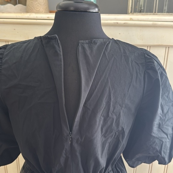 Madewell Poplin Crewneck‎ Puff  Sleeve Mini Dress - Picture 9 of 16